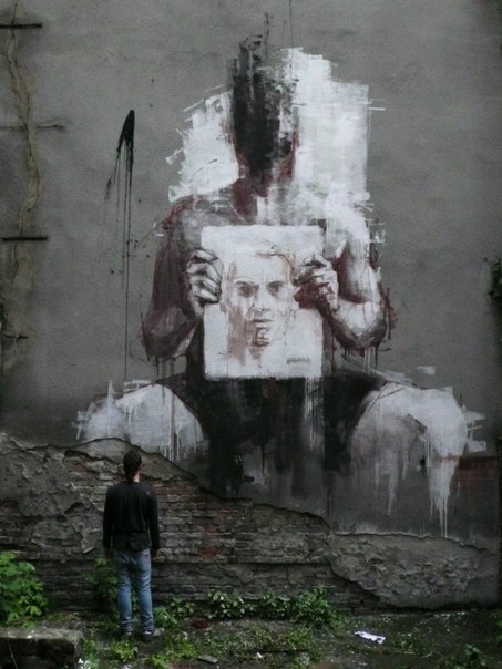 Работы испанского уличного художника Borondo