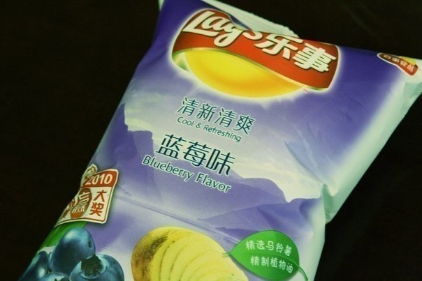 Особенности национальных Lay's: С черникой в Китае