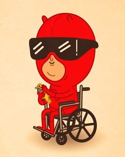 Иллюстратор Mike Mitchell, серия работ "Just like us"
