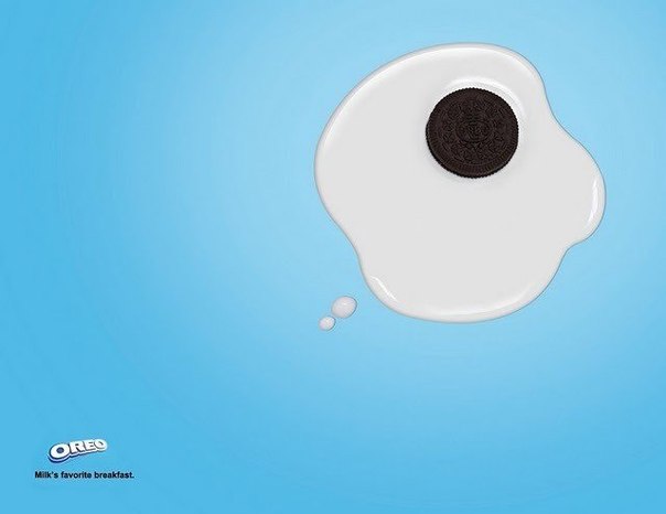 Oreo: "Любимое печенье молока"