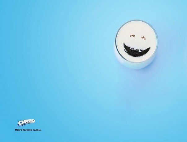 Oreo: "Любимое печенье молока"