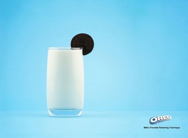 Oreo: "Любимое печенье молока"