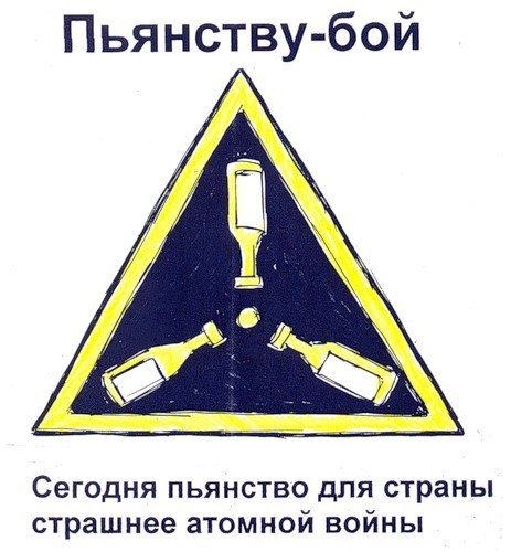 Подборка антиалкогольных плакатов СССР
